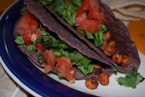 http://happyherbivore.com/2008/05/chickpea-tacos/