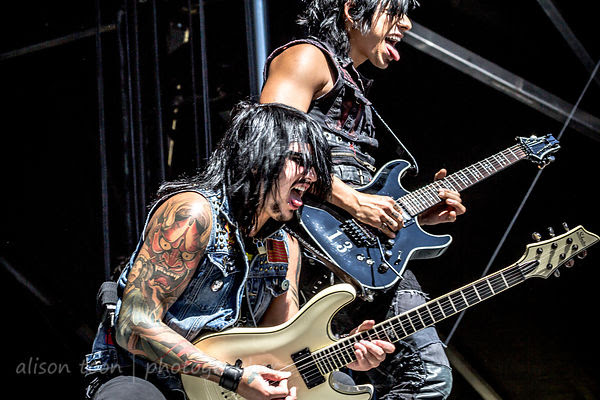 Kevin Thrasher and TJ Bell, Escape the Fate, Aftershock 2014