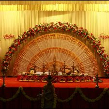 Desain Pernikahan Kerala Hindu Wedding Stage Decorations