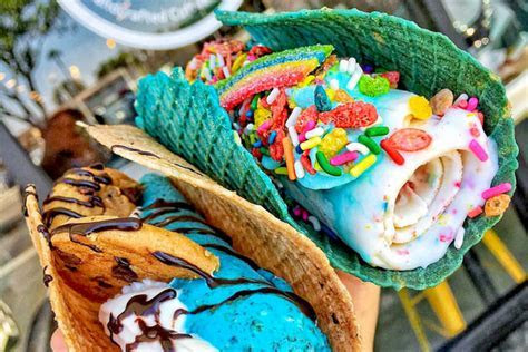 Rolled Ice Cream Tacos Sweet Cup California The Feast Rolled Ice Cream Tacos Sweet Cup California The Feast