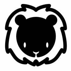 元のフリー シルエット ライオン イラスト アニメ画像