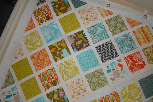 Central Park baby quilt WIP