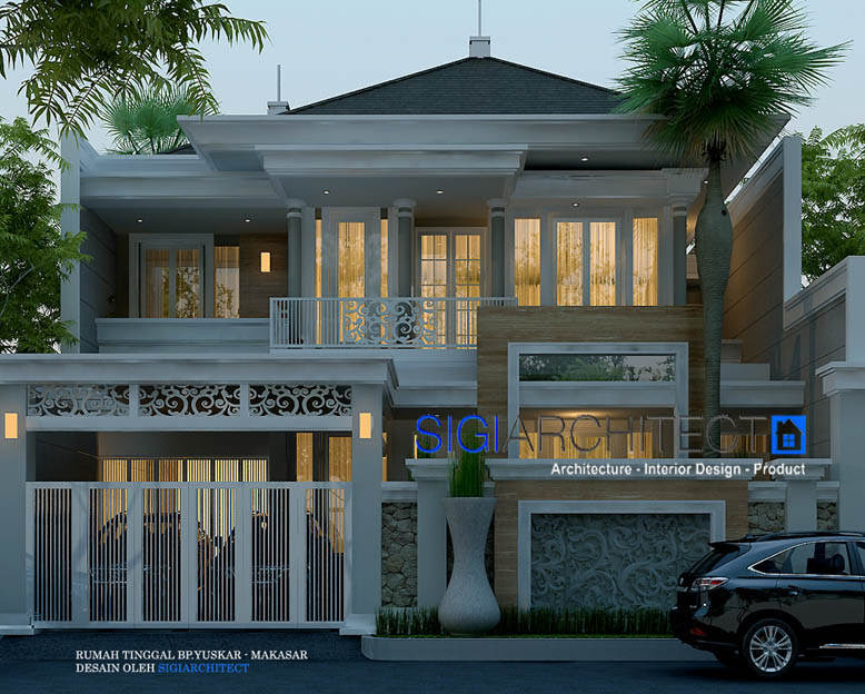 Rumah Klasik Modern 2 Lantai Taman Samping Void Interior Rumah Klasik Modern 2 Lantai Taman Samping Void Interior