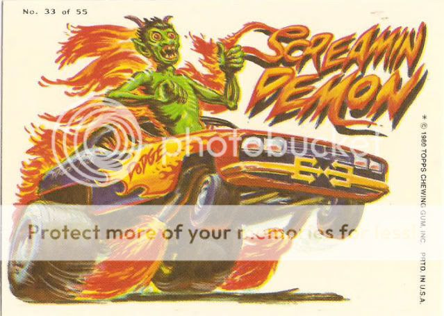 TOPPS WEIRD WHEELS 1980