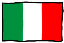 トップ100かわいい イタリア 国旗 イラスト かわいい動物画像