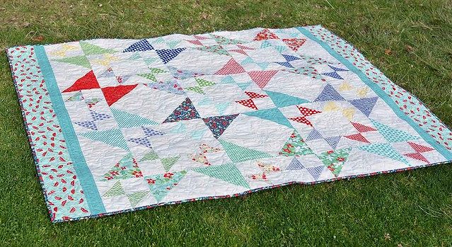 April Showers Hourglass Star Quilt
