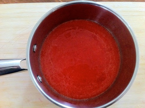 Strawberry Puree Ready to be Cooked