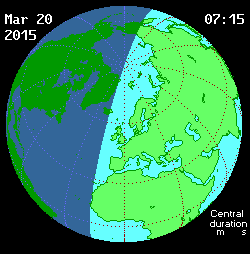 Eclissi di sole 2015 immagine NASA