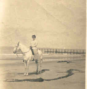 Grandma on a horse on Coronado 1904