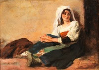 mujer italiana by josé garnelo y alda