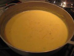 Pumpkin soup - finished product