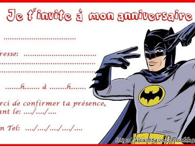 <body> invitation anniversaire batman à imprimer 345161