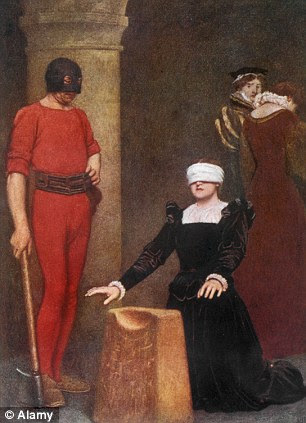Mary Queen of Scots being executed