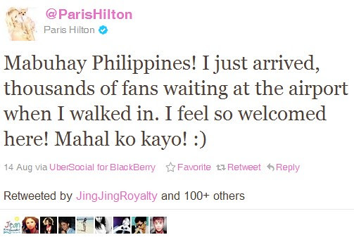 paris hilton philippines