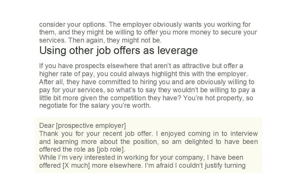 Should i counter a job offer in this economy