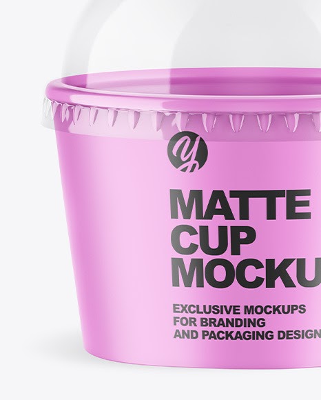 Plastic Matte Cup Mockup - Yellowimages