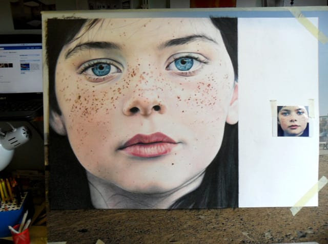 Amazing Color Pencil Portrait by Amy Robins Amazing Color Pencil Portrait by Amy Robins portraits photo realism drawing