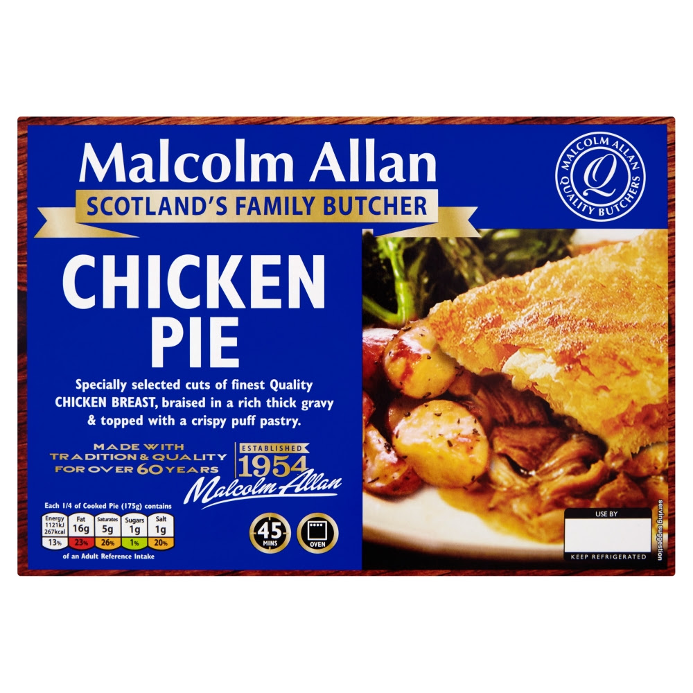 700g Chicken pie | Malcolm Allan