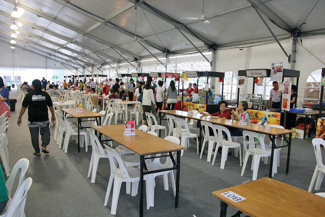 The Singapore Food Festival Village has three times more space