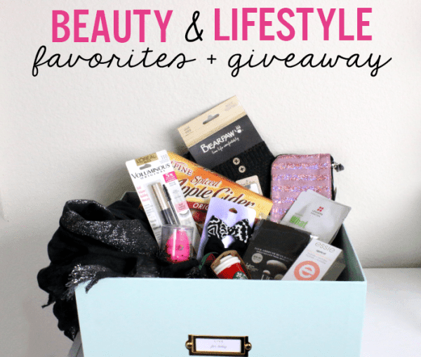 beauty and lifestyle favorites and giveaway