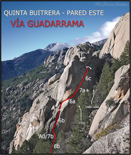 CROQUIS VÍA GUADARRAMA - 5º BUITRERA - PEDRIZA