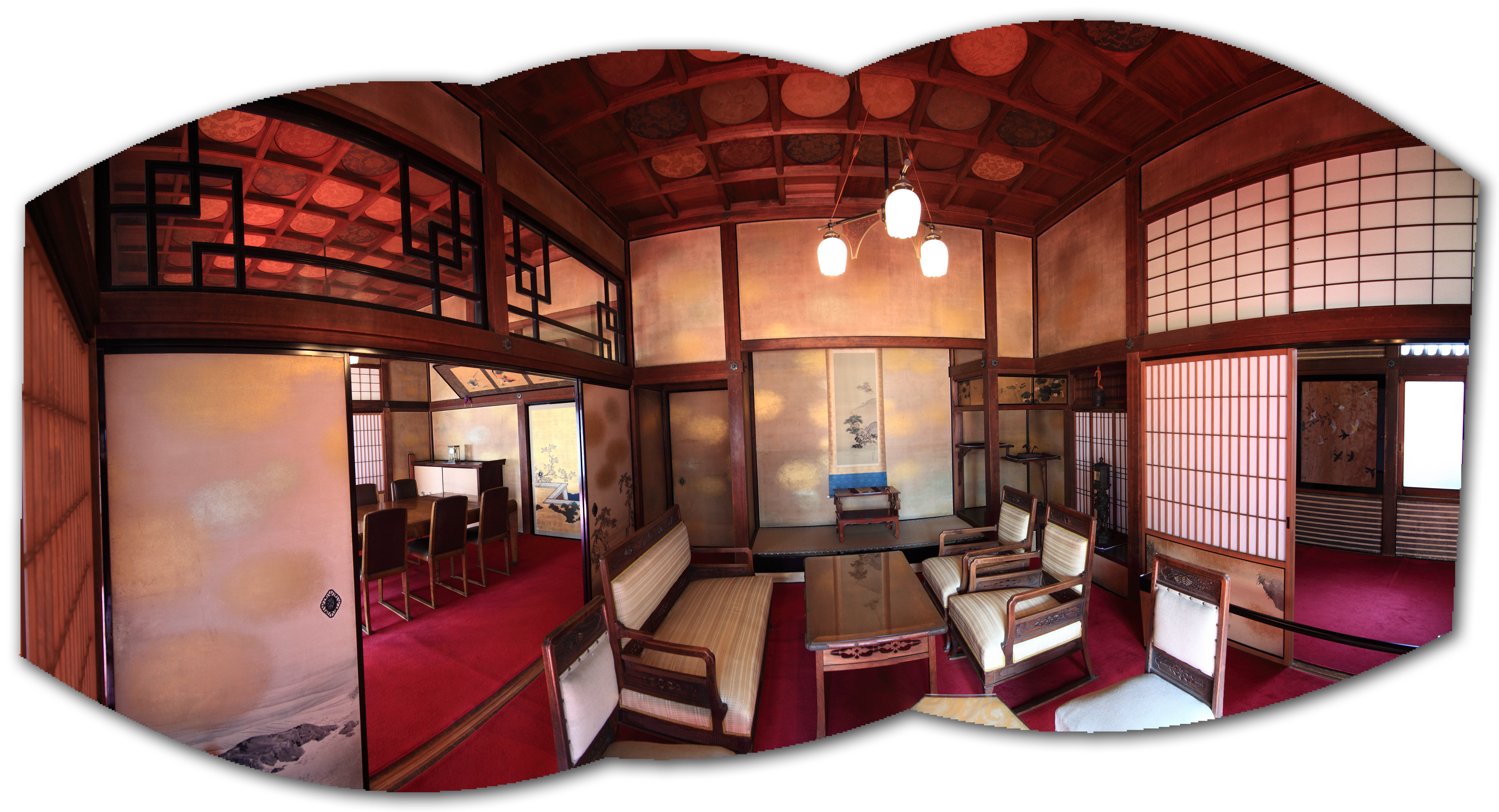 File:Japanese traditional style house interior design; 和風建築(わ