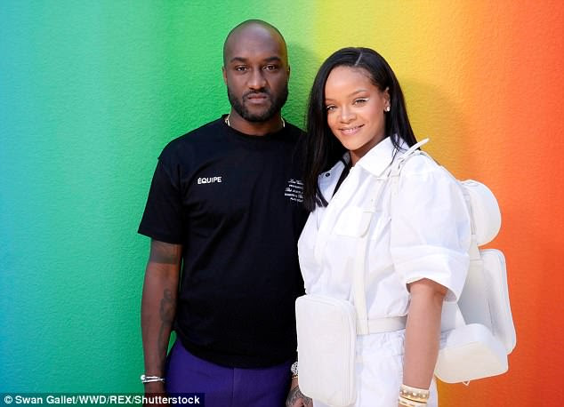 Man of the hour: It's the first Men¿s Spring-Summer 2019 Fashion Show arranged by Louis Vuitton¿s new men¿s artistic director Virgil Abloh (pictured)