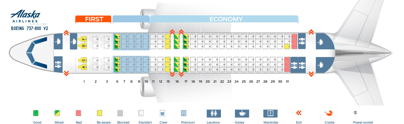 Alaska Airlines Seating Selection