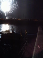 Fireworks over the lake in St. Ignace