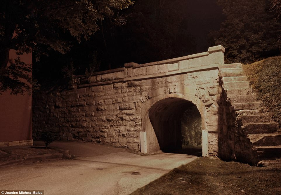 Above is a the Stone Arch Railroad Bridge in Vernon, Indiana. The town had a series of tunnels that helped slaves evade capture while they were on the run