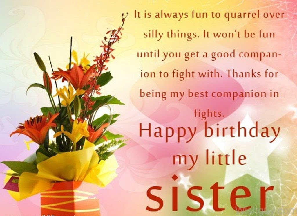 BIRTHDAY MESSAGES FOR YOUNGER SISTERS