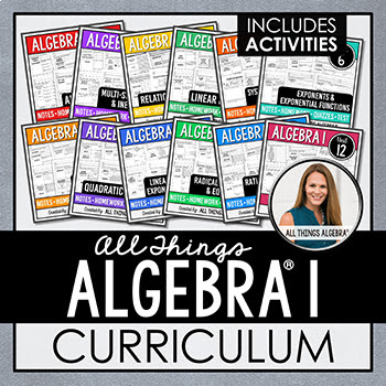 All Things Algebra - My Entire Algebra I Curriculum!