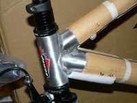 Side shot of head tube