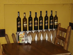 Bottles of georgian wine, Cracow