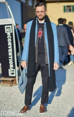 Anonymous, Photographed in Pitti Uomo<br/> Click Photo To See More