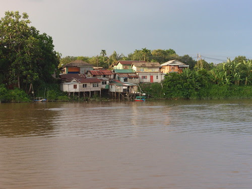 Malay Houses, Sarawak River, Kuching