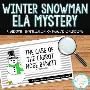 The Case of the Carrot Nose Bandit- an activity for drawin