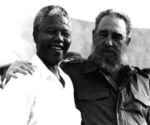 Fidel Castro y Nelson Mandela