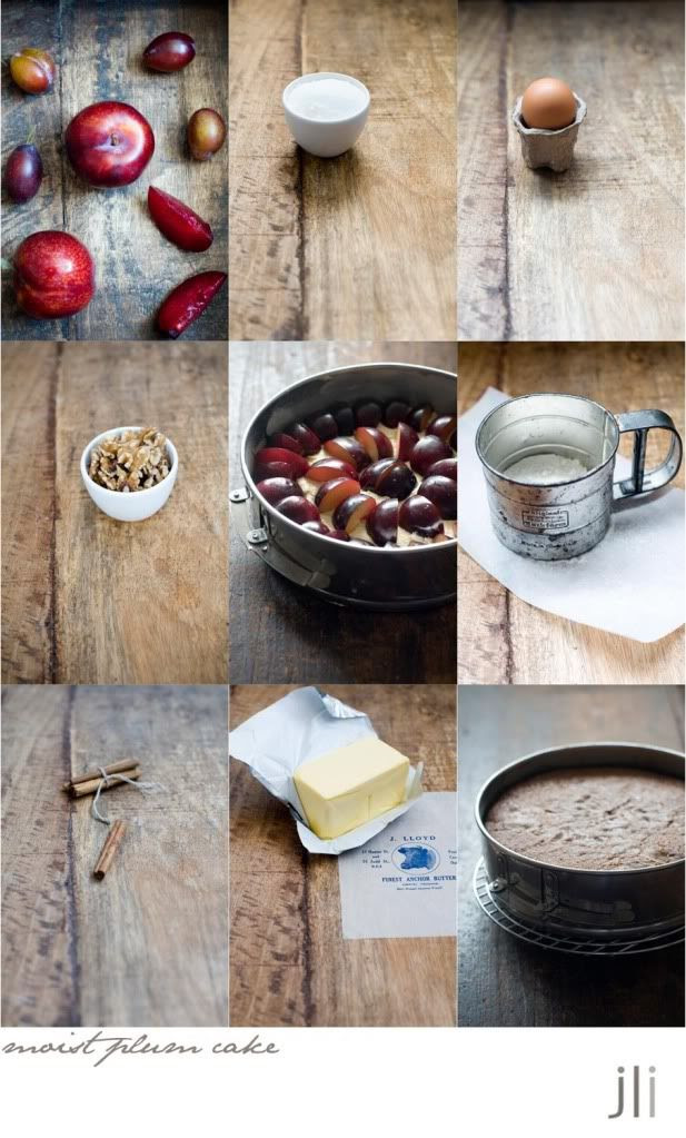 moist plum cake