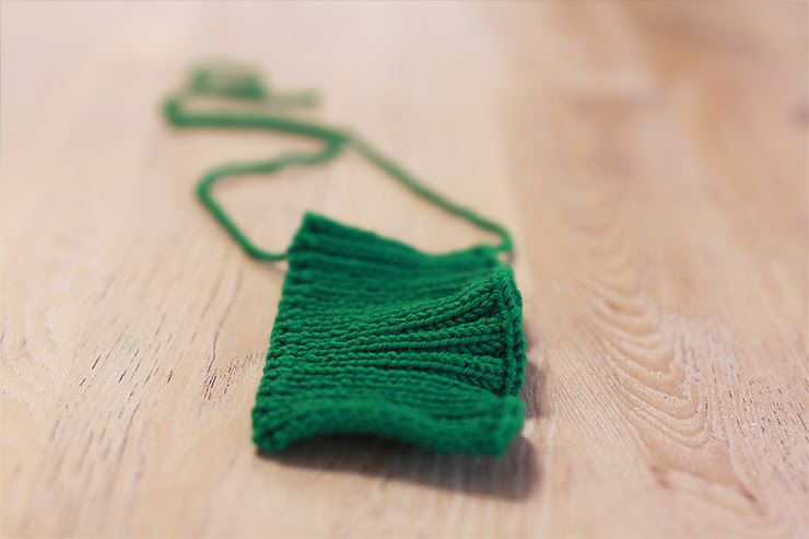 Green Knitted Tab