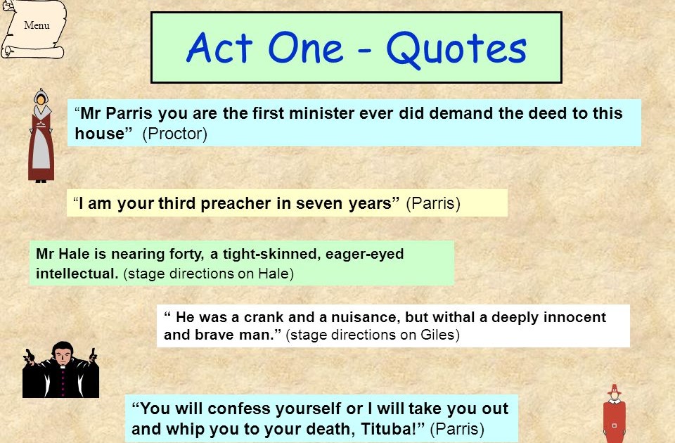 48 Important Quotes From The Crucible Act 1 Quotes For Life