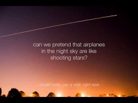 Airplane In The Night Sky Like Shooting Stars Lyrics