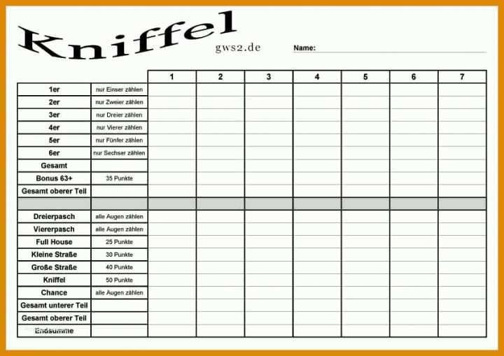 Kniffelblock Din A 4 Ausdrucken : Kniffel A4 Druck Pdf Kniffelblock Zum