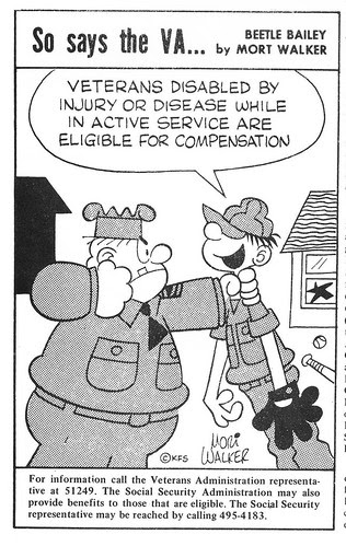 13-0032-001 Beetle Bailey NNMC News 197102
