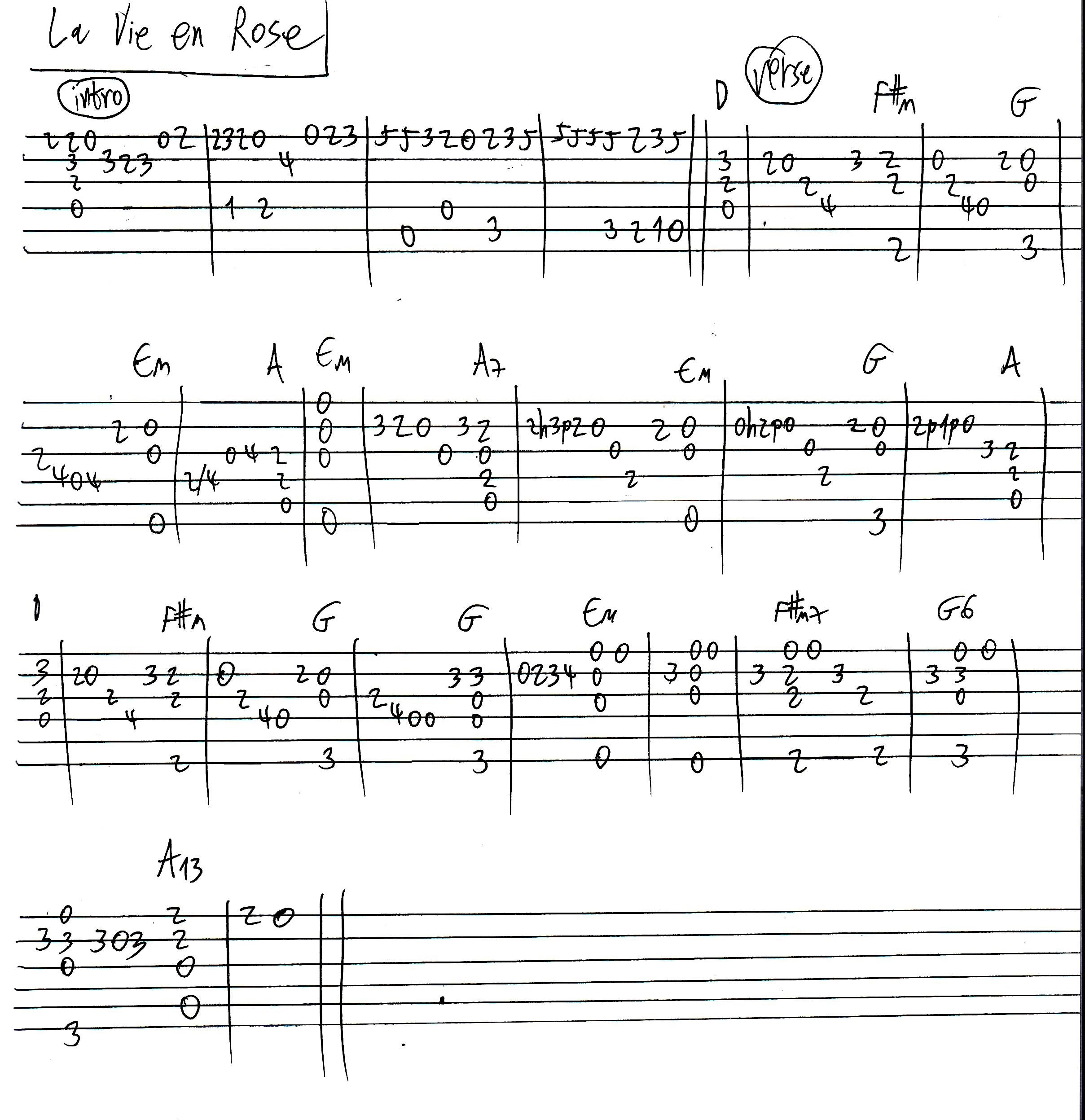 La Vie En Rose Chords French Sheet And Chords Collection g e f#m b g#m a f# c# ➧ chords for la vie en rose with capo transposer, play along with guitar, piano, ukulele & mandolin. la vie en rose chords french sheet