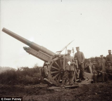 Others show the heavy artillery at the disposal of the German Army 