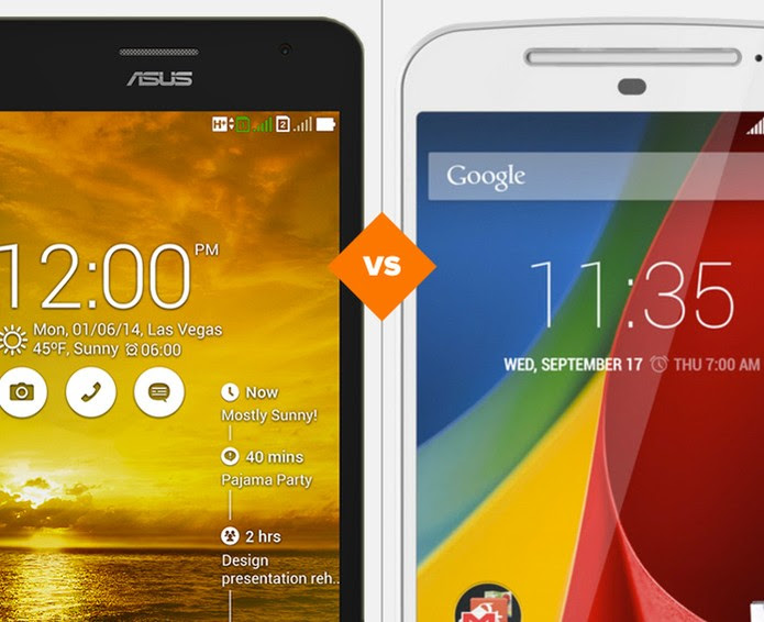Zenfone 5 ou Moto G? Veja qual smartphone leva a melhor no comparativo (Foto: Arte/TechTudo)