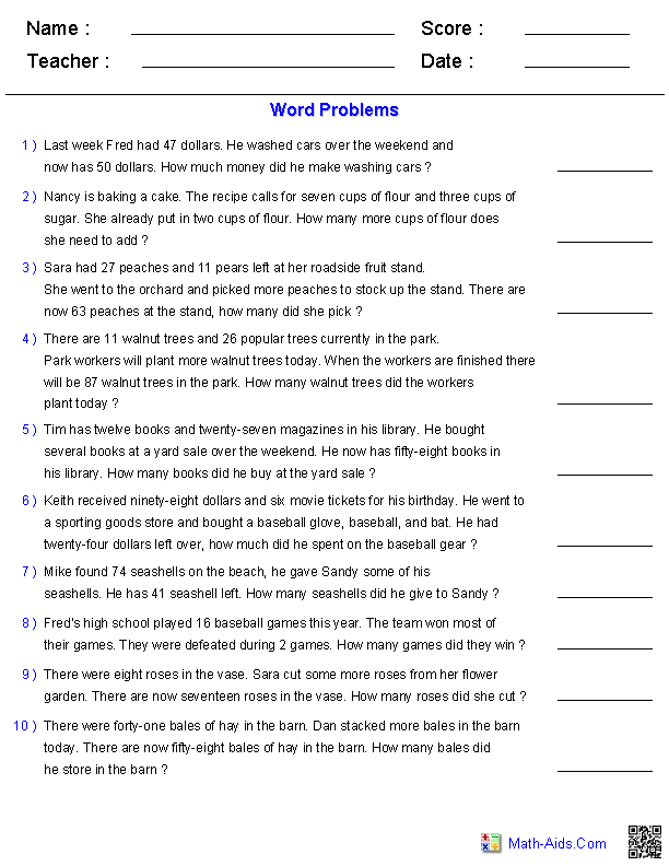 missing number worksheet: NEW 686 MISSING NUMBER WORD PROBLEMS WORKSHEETS