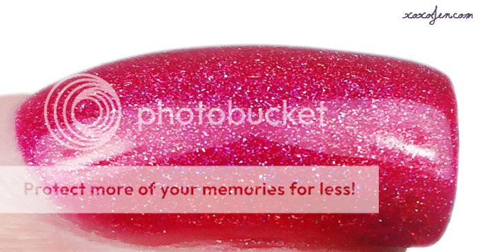 xoxo, Jen's swatch of Glitterdaze Pop Pink Bubbly nail polish