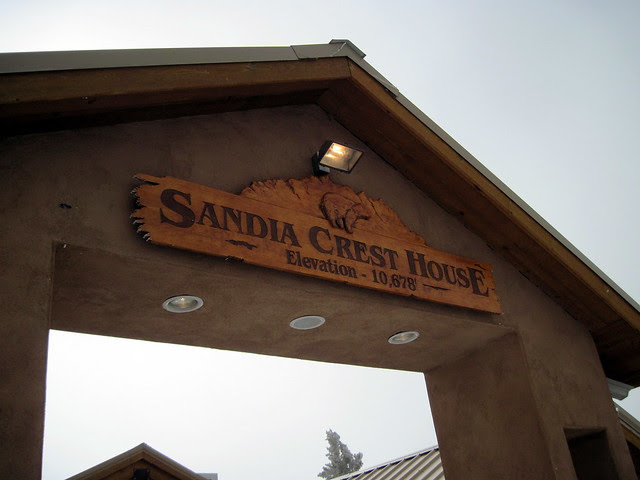 Sandia Crest House sign 20111114